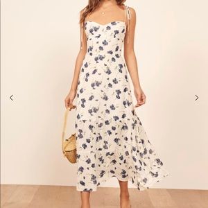Emmie reformation dress (blueberry print)